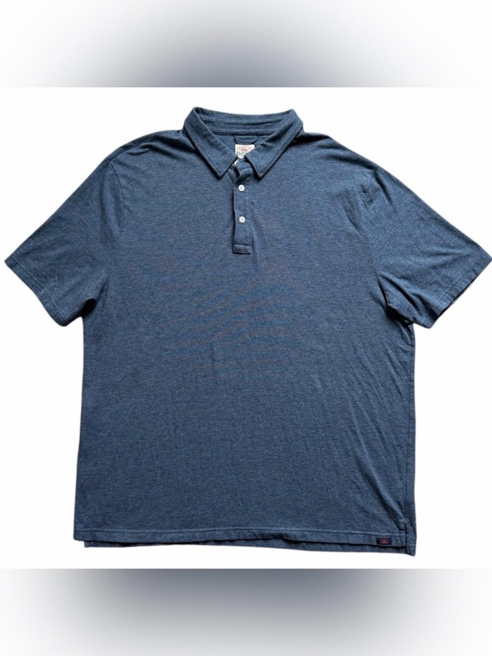 Faherty Movement Polo Mens XXL Blue Stretch Performance Pima Cotton Short Sleeve